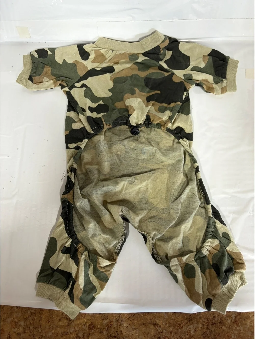 Camo Print Dog Romper by Coco + Rebel Size M